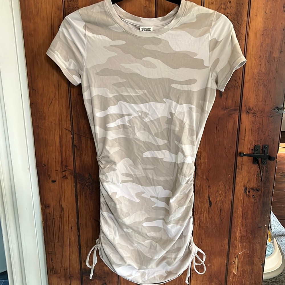 VS PINK fitted camo dress